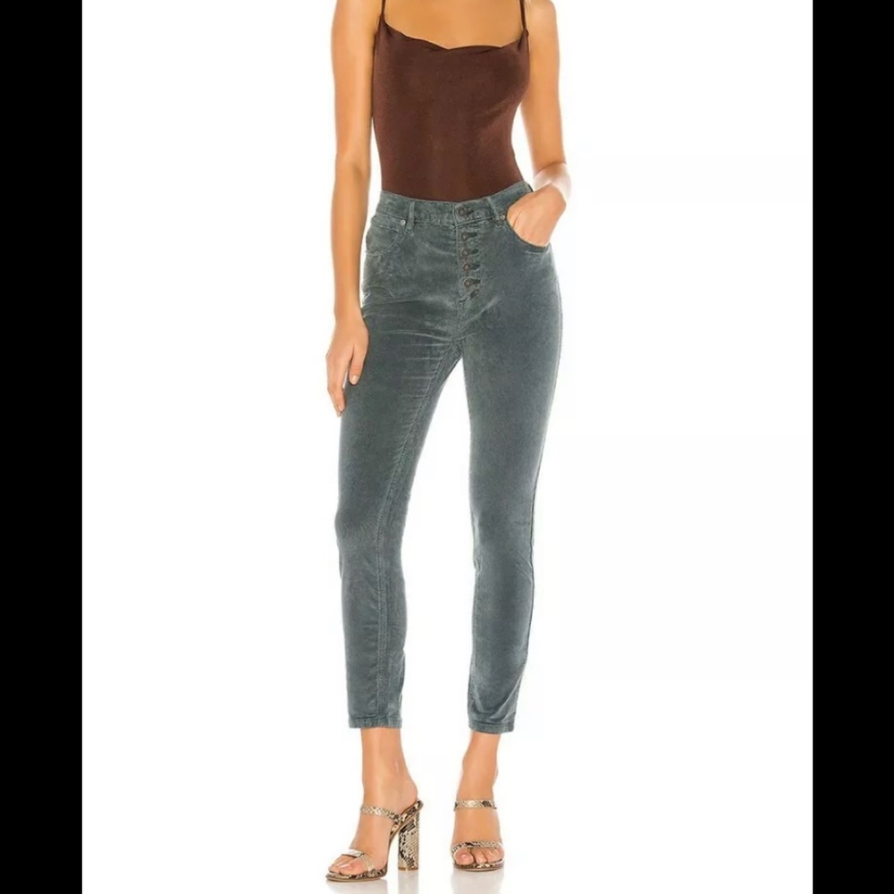 Free People Sun Chaser Cord Skinny Morning Waves - Picture 1 of 3